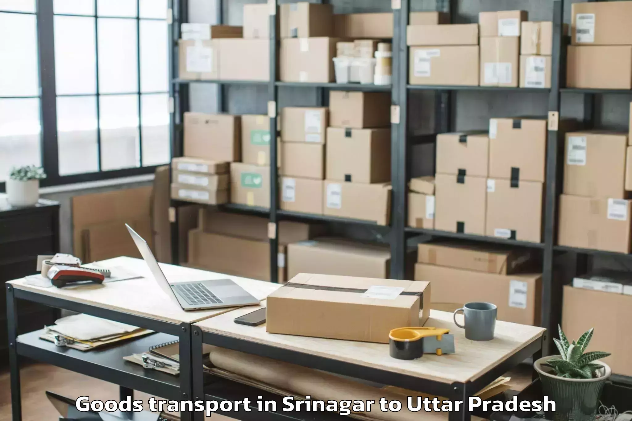 Book Srinagar to Uttar Pradesh Goods Transport Online